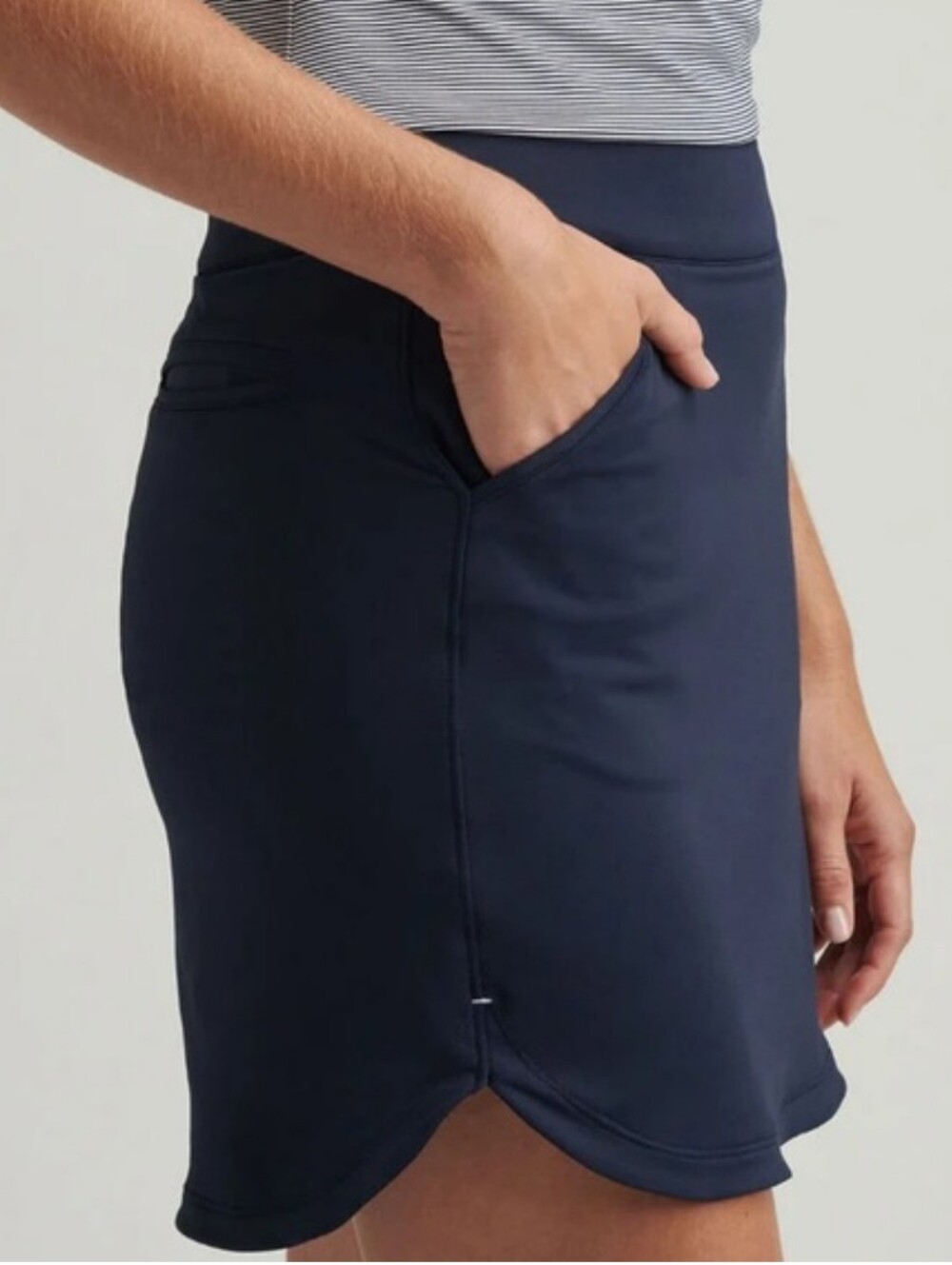 Peter Millar Alice Petal Hem Golf Skort, Navy Blue